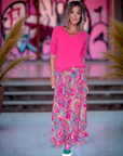Pull doux rose fuchsia