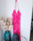 Robe dos nu rose fuchsia
