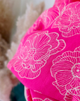 Robe dos nu rose fuchsia