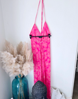 Robe dos nu rose fuchsia
