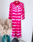 Robe tie and dye fuchsia