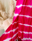 Robe tie and dye fuchsia