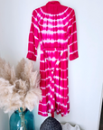 Robe tie and dye fuchsia