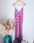 Robe rose éthnique