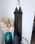 Robe bohème-chic kaki