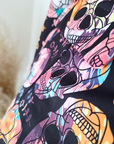 Veste cintrée skull fluo