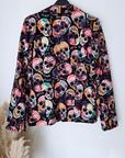 Veste cintrée skull fluo