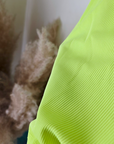 Marcel côtelé jaune fluo