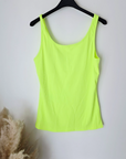 Marcel côtelé jaune fluo