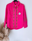 Veste surchemise fuchsia