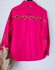 Veste surchemise fuchsia