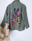 Veste surchemise kaki