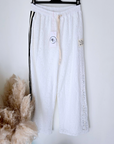 Pantalon blanc jambes larges