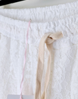 Pantalon blanc jambes larges