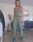 Combinaison kaki & ceinture