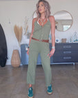 Combinaison kaki & ceinture