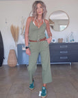 Combinaison kaki & ceinture