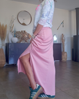Jupe rose bonbon