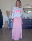 Jupe rose bonbon