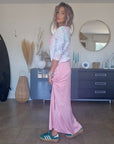 Jupe rose bonbon