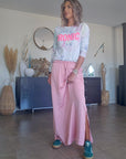 Jupe rose bonbon