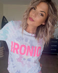 Pull tie and dye Ironic