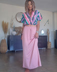 Blouse arlequin