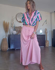 Blouse arlequin