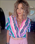 Blouse arlequin