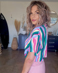 Blouse arlequin