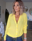 Cardigan fin yellow