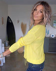Cardigan fin yellow