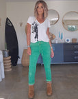 Pantalon velours vert