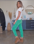 Pantalon velours vert