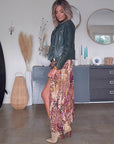 Robe automnale + ceinture