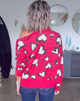 Pull coeur red
