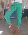 Pantalon velours vert