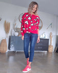 Pull coeur red