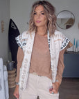 Veste boho sans manche