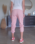 Pantalon cargo rose