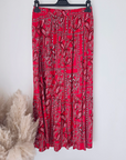Jupe longue bandana rouge