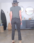 Tee-shirt kaki perles bijoux