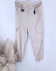 Pantalon cargo beige