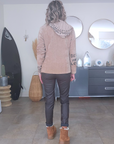 Veste velours ras tags