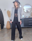 Veste grise à carreaux et sequins - 𝐌𝐚𝐫𝐢𝐧𝐚𝟒𝟒𝐟𝐚𝐦𝐢𝐥𝐲