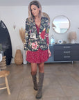 Blazer camouflage à inscriptions - 𝐌𝐚𝐫𝐢𝐧𝐚𝟒𝟒𝐟𝐚𝐦𝐢𝐥𝐲