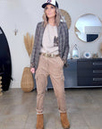 Pull beige à maille chaude