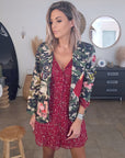 Blazer camouflage à inscriptions - 𝐌𝐚𝐫𝐢𝐧𝐚𝟒𝟒𝐟𝐚𝐦𝐢𝐥𝐲