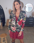 Blazer camouflage à inscriptions - 𝐌𝐚𝐫𝐢𝐧𝐚𝟒𝟒𝐟𝐚𝐦𝐢𝐥𝐲