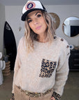 Pull beige à maille chaude